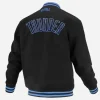 Oklahoma City Thunder Black Varsity Jacket back Image