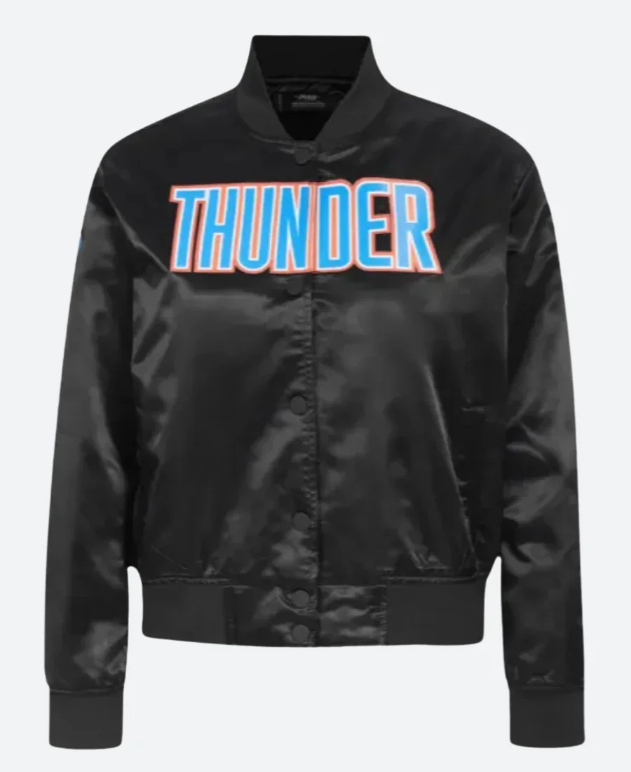 Oklahoma City Thunder Classic Varsity Jacket Front Image