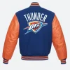 Oklahoma City Thunder Classic Varsity Jacket Front Image
