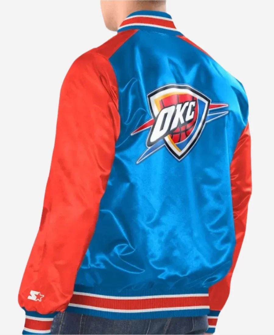 Oklahoma City Thunder Locker Room Hoodie Back Image
