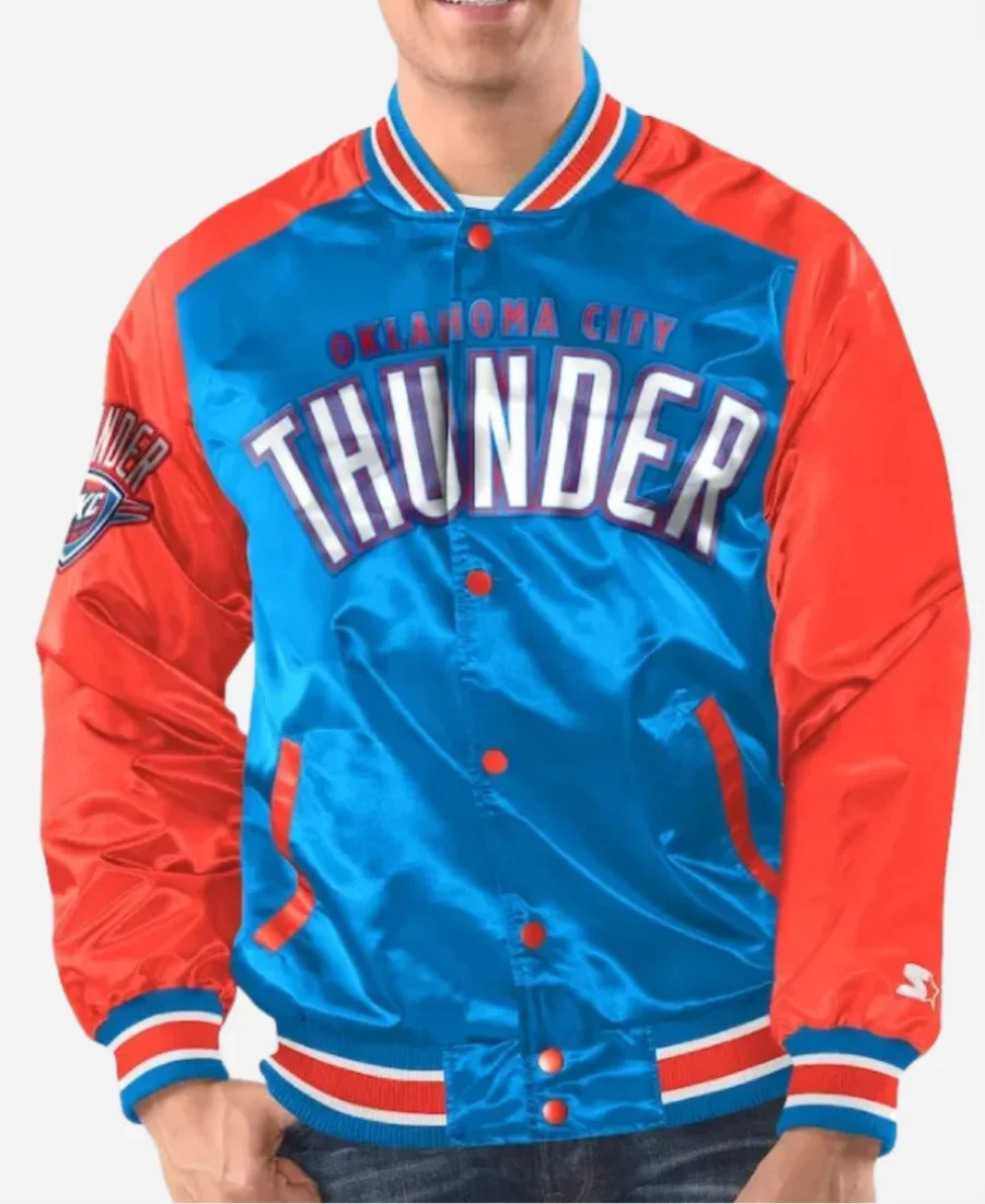Oklahoma City Thunder Locker Room Hoodie Back Image