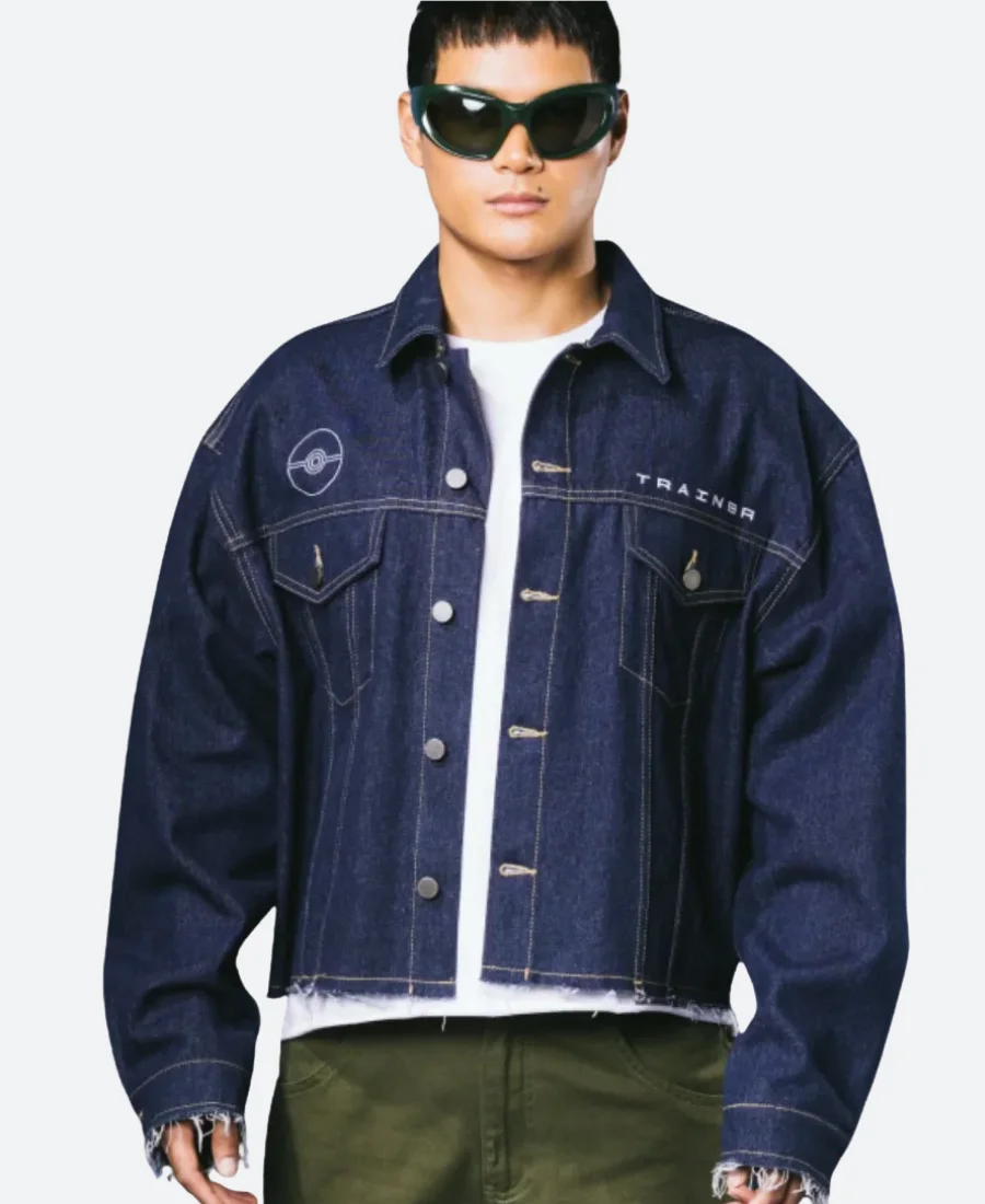 Pokémon Pikachu Denim Jacket Front Image