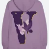 Purple Vlone Hoodie Back Image
