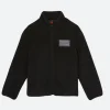 Reiss Mclaren Snoop Logo Embroidered Jacket Black Front Image