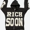 Rich Soon Hoodie Black Front Image