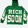 Rich Soon Hoodie Green Front Image
