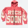 Rich Soon Hoodie Pink Front Image