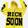 Rich Soon Hoodie Yellow Front Image