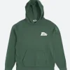 Rife Comedy Club Green Hoodie Front Image