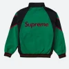 Supreme X NY Yankees Track Jacket Green Back Image