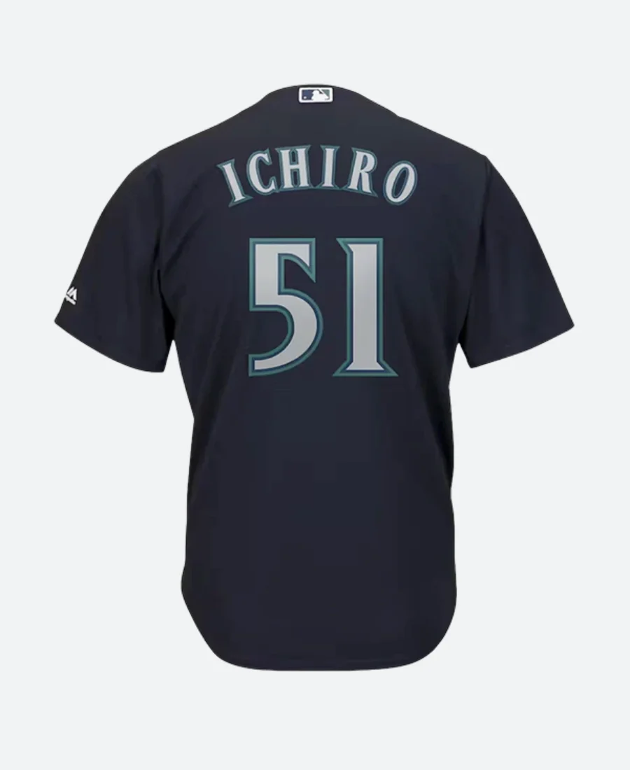 Seattle Mariners Ichiro Suzuki Jersey Back Im age