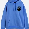 Stussy 8 Ball Pullover Hoodie Blue Front Image
