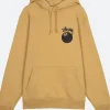 Stussy 8 Ball Pullover Hoodie Brown Front Image