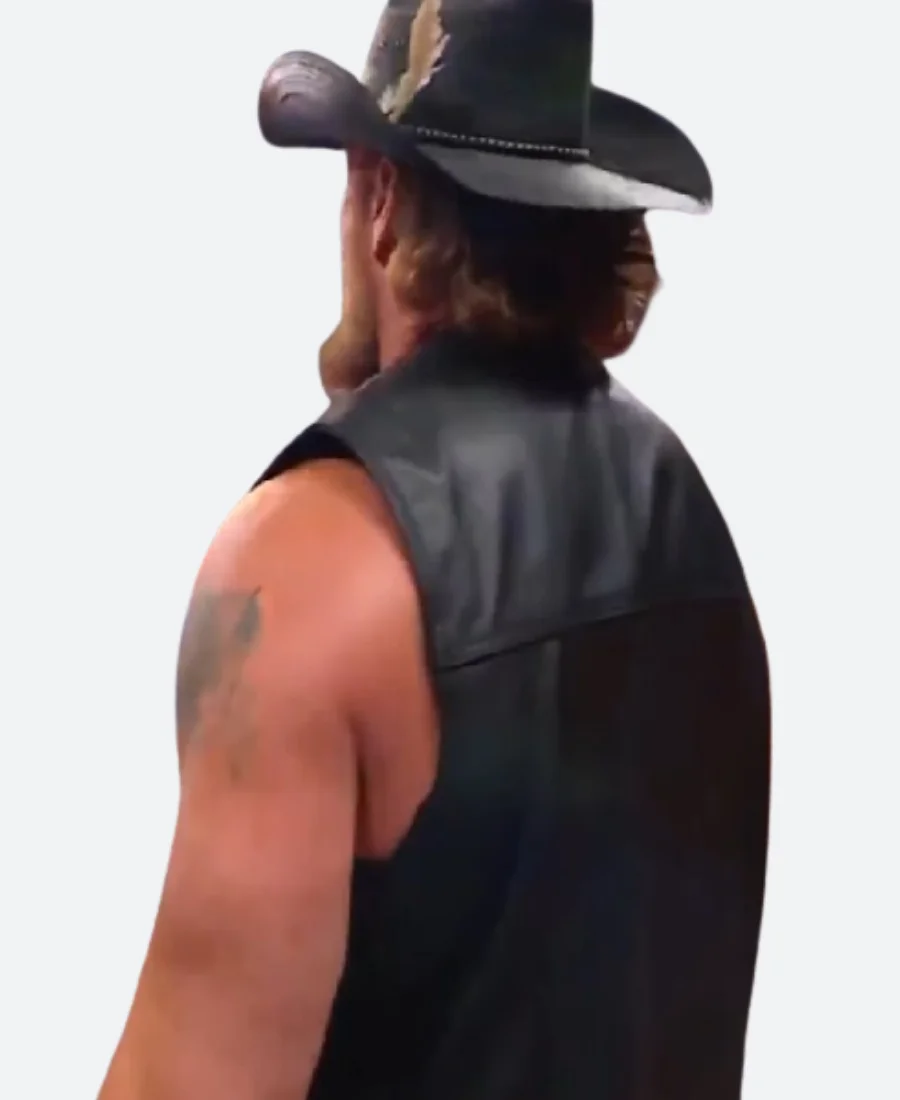 SummerSlam 2025 Brock Lesnar Leather Vest Back Image