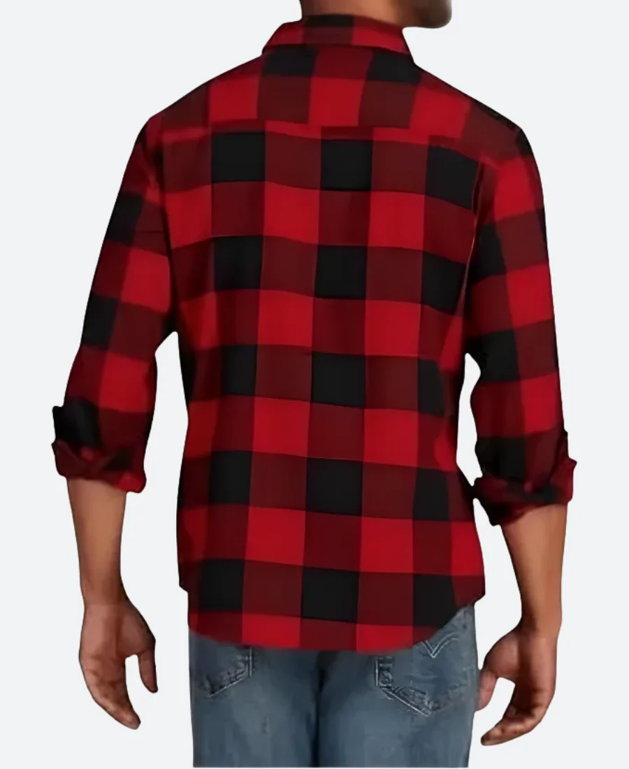 Supernatural Dean Winchester Flannel Shirt Back Image