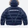 Supreme Jordan Puffer Jacket Blue Back Image