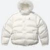 Supreme Jordan Puffer Jacket White Front Image