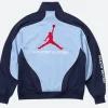 Supreme Jordan Tricot Track Jacket Blue Back Image