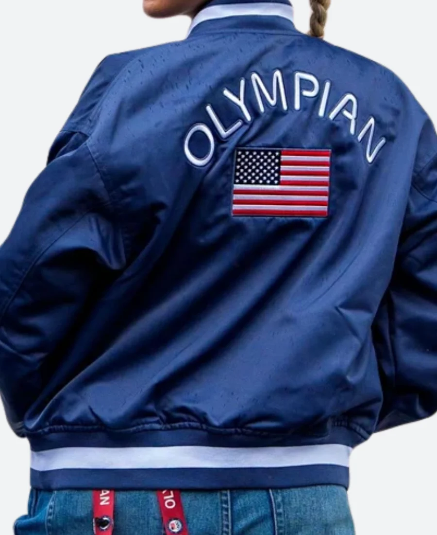 Team USA Olympian Varsity Jacket Back Image