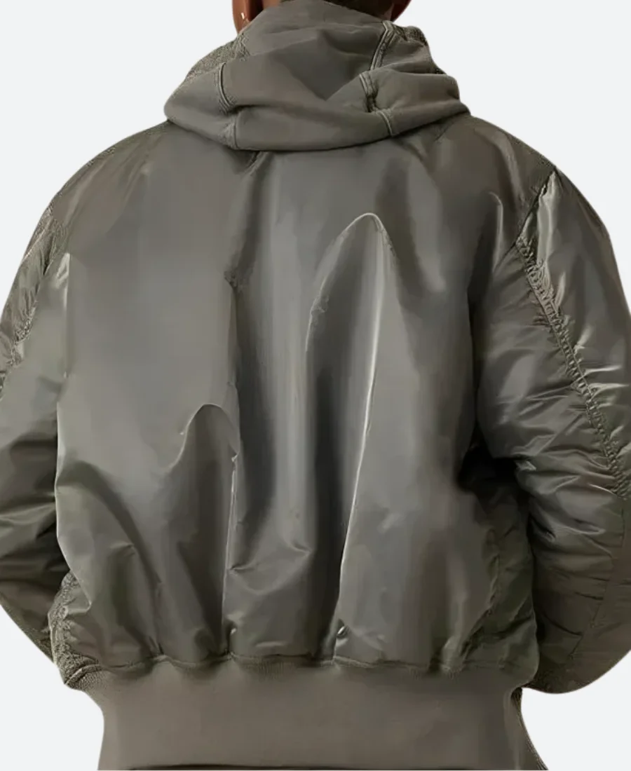 The Batman 2022 Bruce Wayne Bomber Jacket Back Image