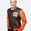 The Dukes of Hazzard General Lee Leather Jacket Front Image