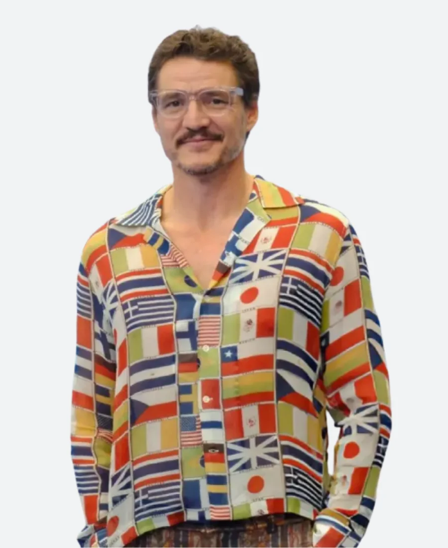 The Fantastic Four First Steps Premiere Pedro Pascal Flags Shirt