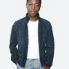The Long Walk David Jonsson Suede Leather Jacket Front Image