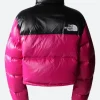 The North Face Pink Puffer Jacket back Image