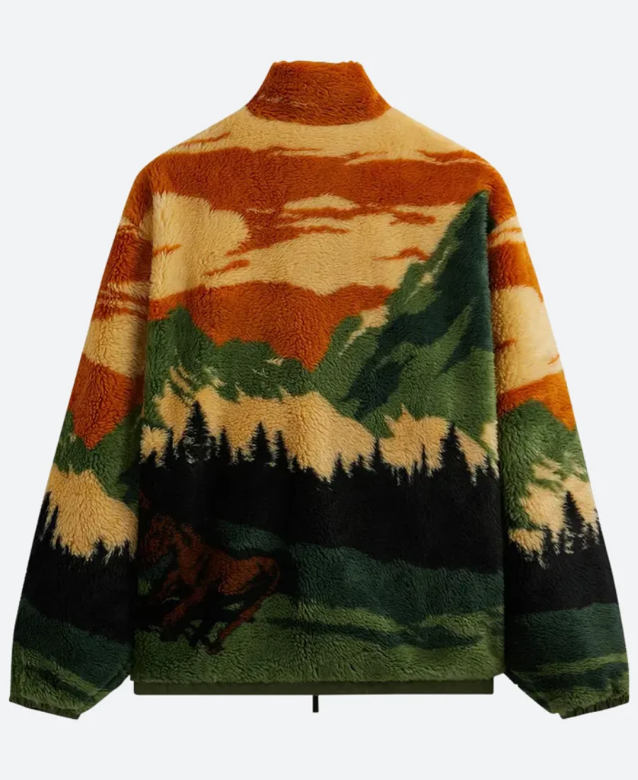 Travis Kelce Pinehurst Sherpa Jacket Back Image