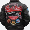 Tuskegee Airmen Black Leather Jacket BAck Image