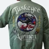 Tuskegee Airmen Bomber Jacket Style 02 Back Image