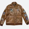 Tuskegee Airmen Leather Jacket Style 01 Front Image