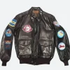 Tuskegee Airmen Leather Jacket Style 03 Front Image