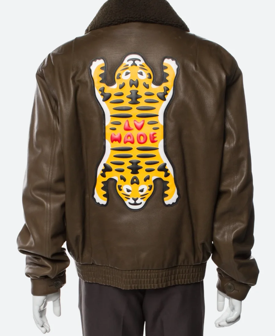 Tyler The Creator Leather Jacket Back Image