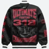 UFC 319 Chicago Chamionship 2025 Varsity Jacket Back Image