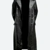 WW2 German Officer Leather Trench Coat Full Image