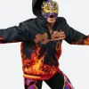 WWE SummerSlam 2025 Rey Fenix Hooded Jacket Close Up Image