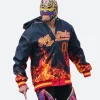 WWE SummerSlam 2025 Rey Fenix Hooded Jacket Front Image