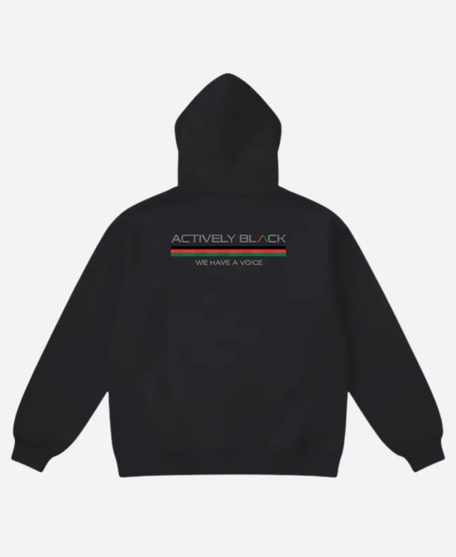 Actively Black X Cecil Williams Hoodie Back Image