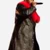 Auditorio Banamex Don Omar Leather Trench Coat Zoom Image