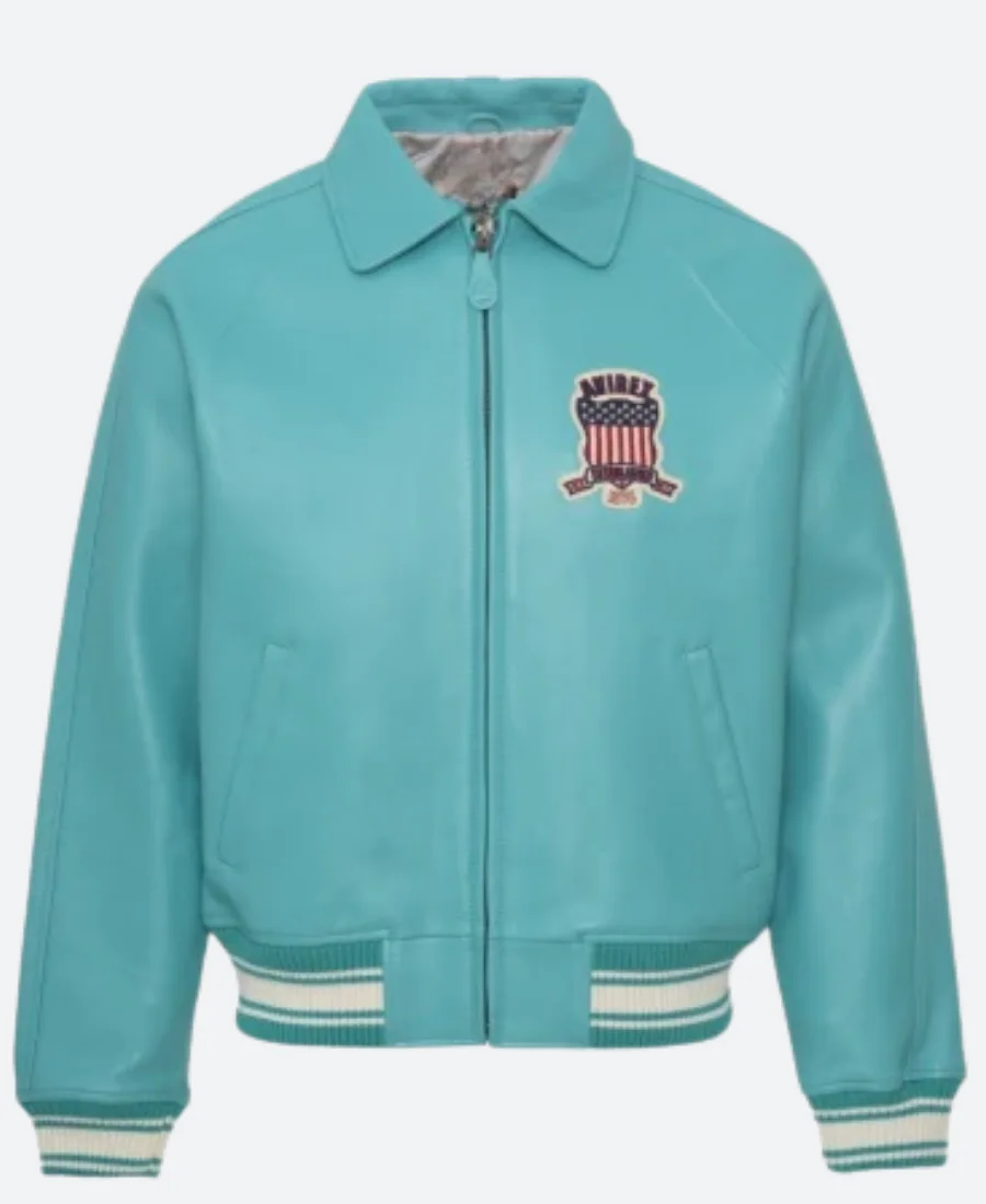 Avirex Lil Mama Playoffs Leather Jacket Front Image