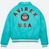 Avirex Lil Mama Playoffs Leather Jacket back Image