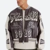 Celebs Go Dating S14 Louis Russell Leather Bomber Jacket Front Image