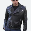 Coach Fashion Show Jayson Tatum Leather Jacket Front Image