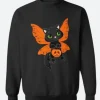Fairy Cat Pumpkin Sweatshirt Front Image