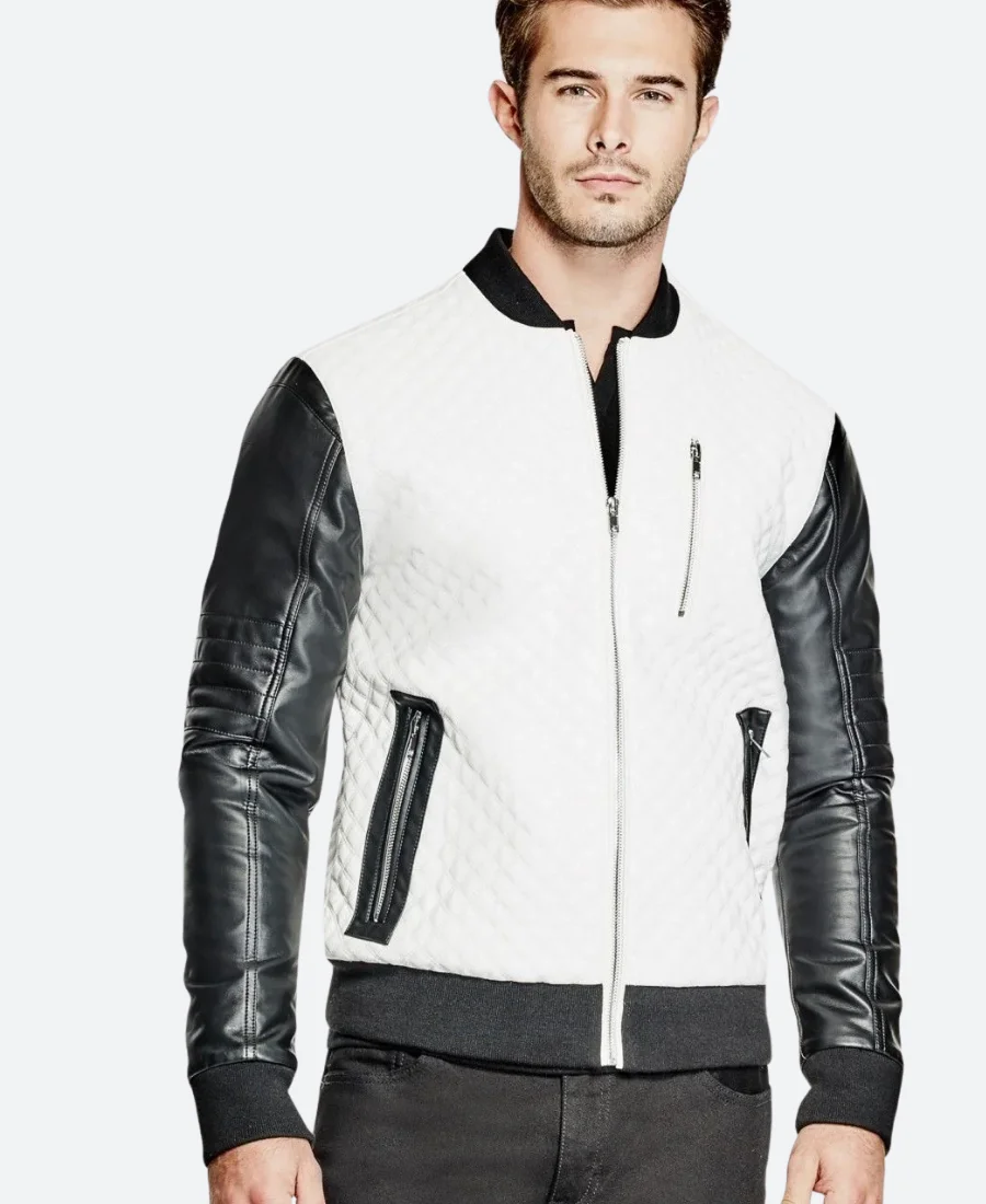 Flex Like Ouu Lil Pump Leather Jacket Front Image