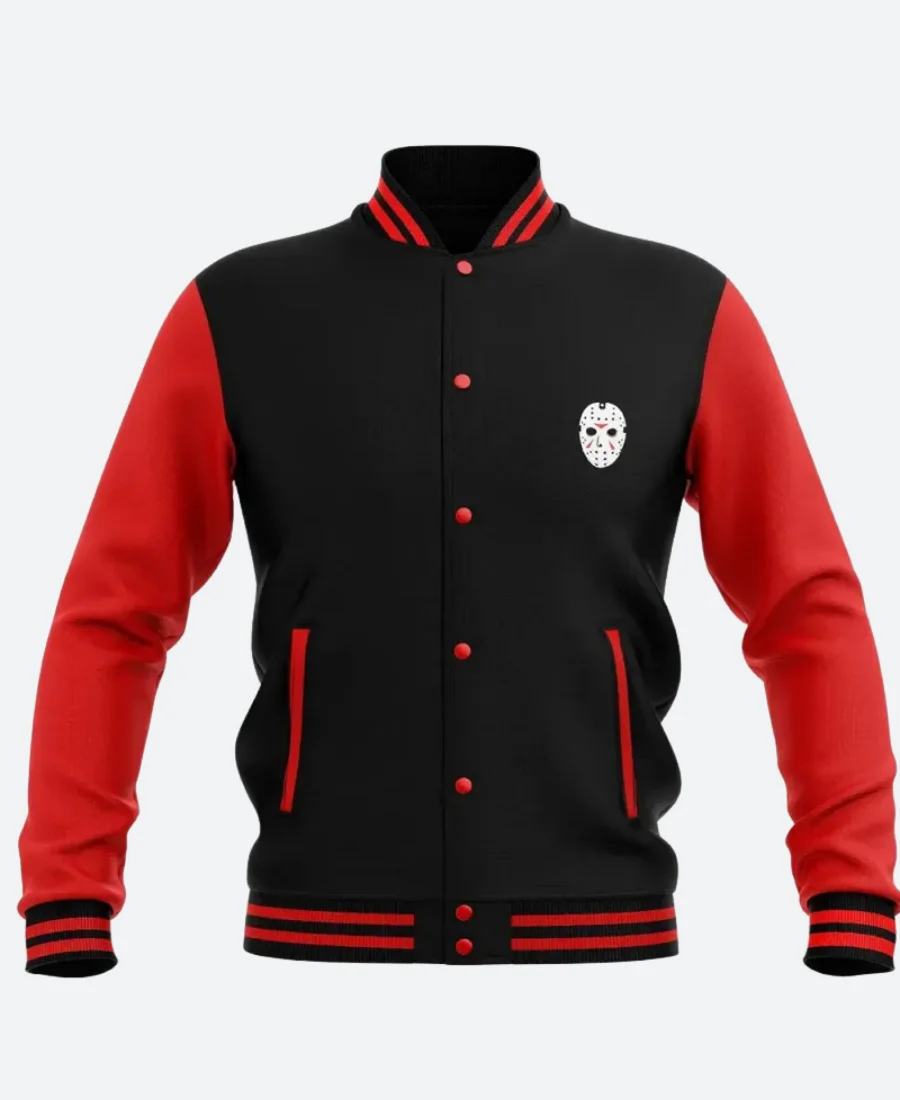 Friday The 13th Halloween Varsity Jacket Front Image