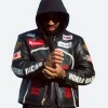 HRC X Larry Honda Racing Leather Jacket Front Image