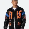 Halftime Heat Joe West Ny Knicks Varsity Jacket Front Image