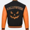 Halloween Pumpkin 2025 Varsity Jacket Back Image